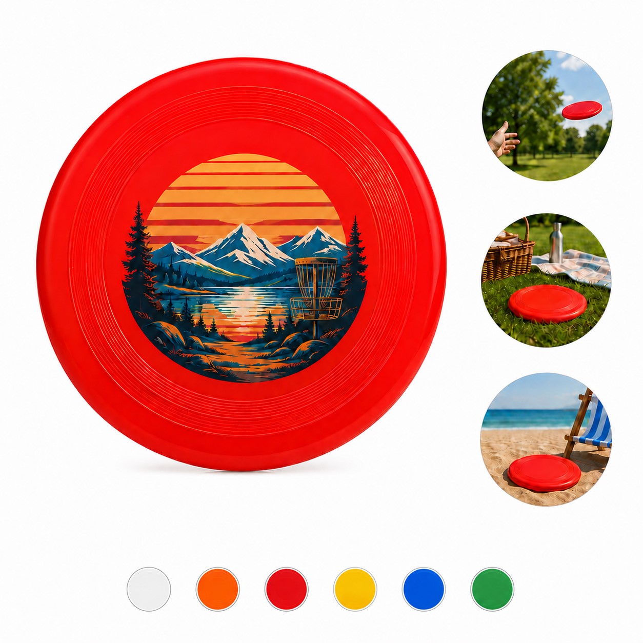 Round Polypropylene Outdoor Flying Disc