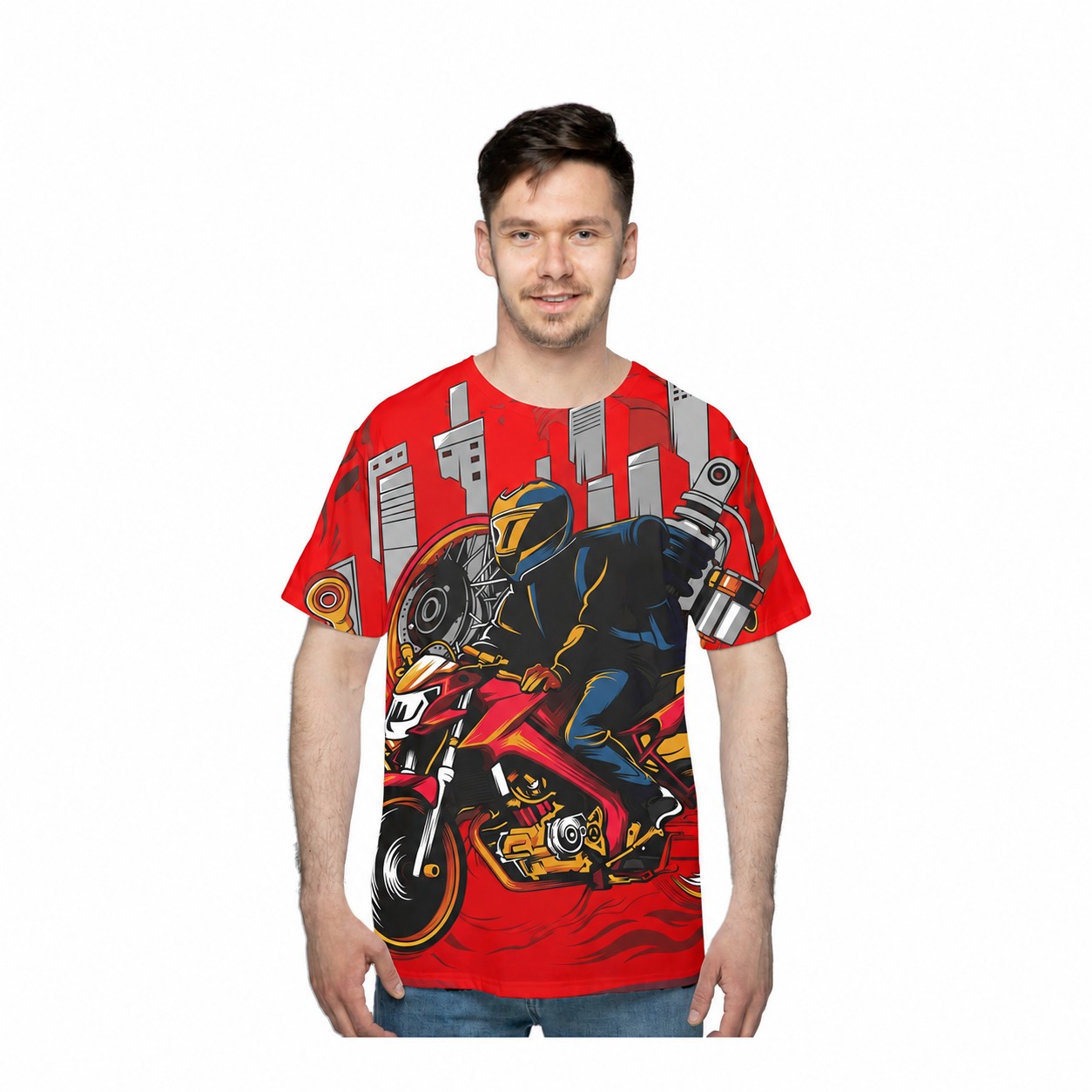Short Sleeve Fit T-Shirt — Red