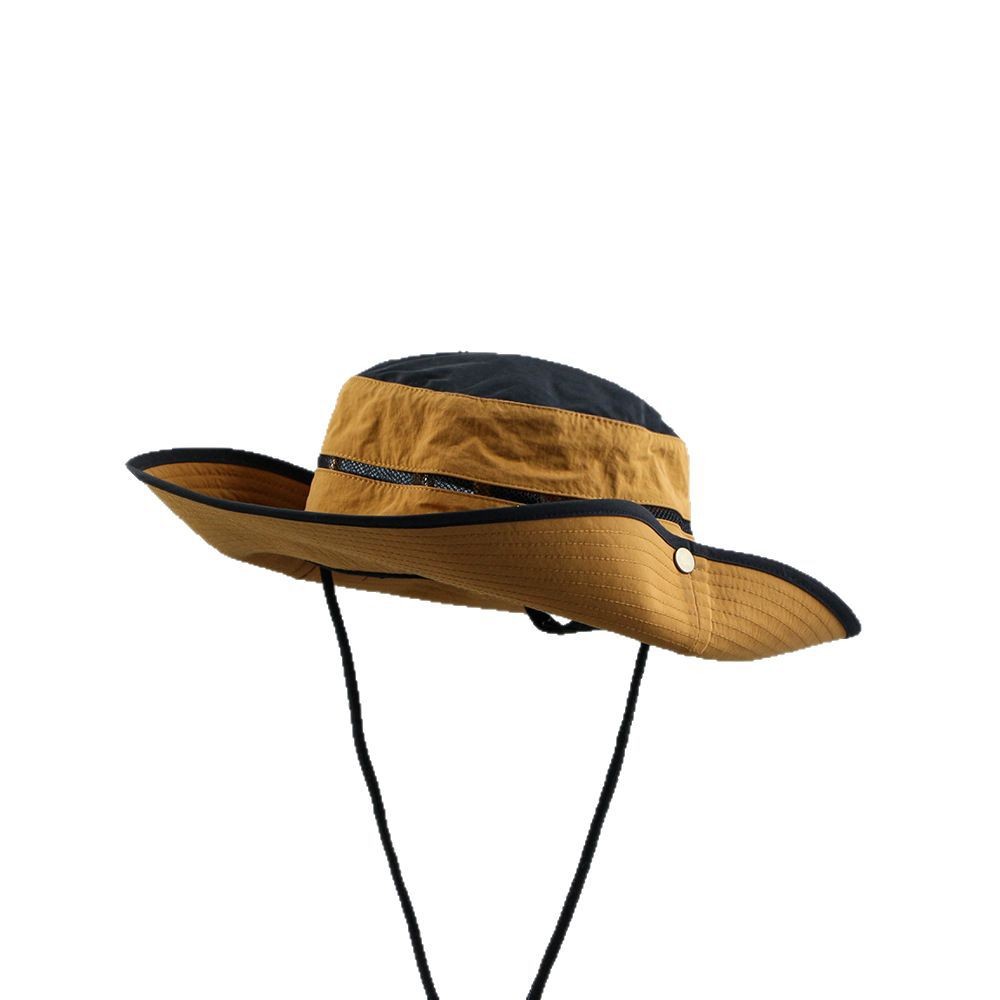 Straw Bucket Sun Hat With Chin Strap — view 2