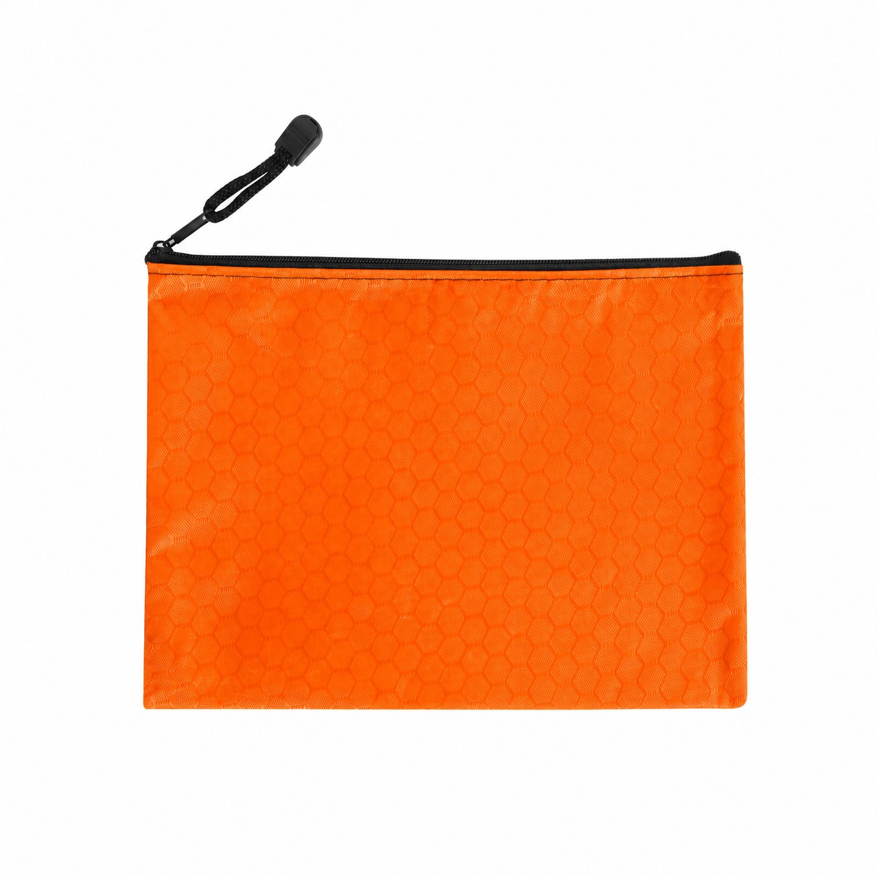 Zippered Storage Canvas Travel Pouch — Orange