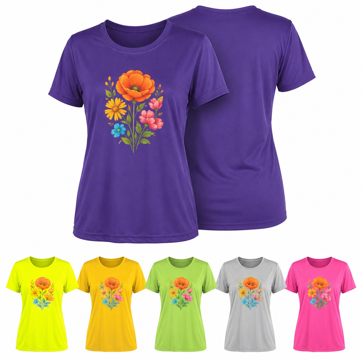 Women's 3.8-Ounce Polyester Athletic T-Shirt
