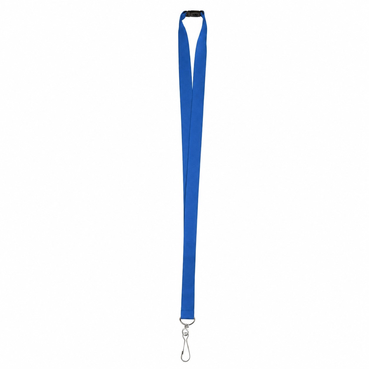 Polyester J Hook Breakaway Lanyard — Blue