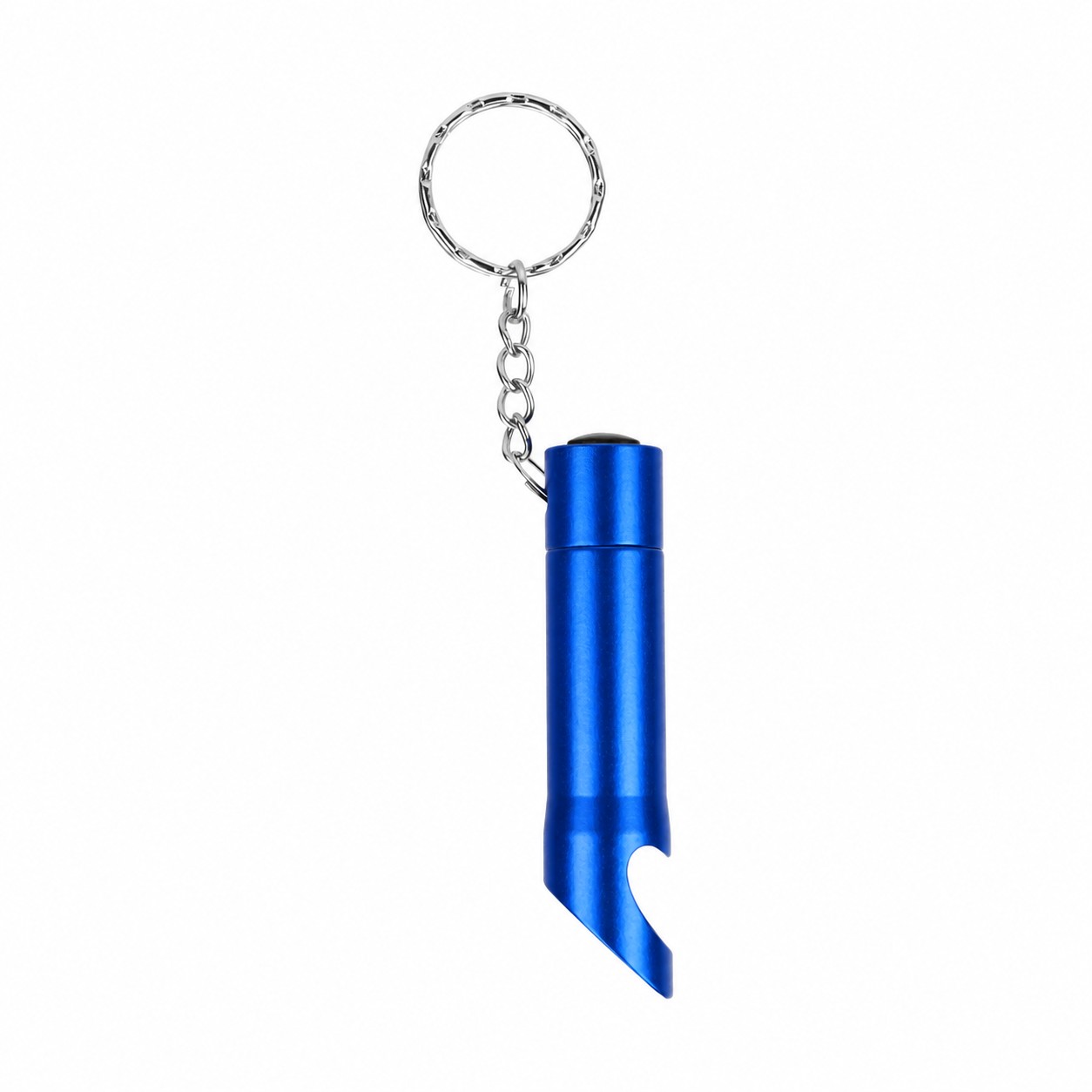 Aluminum LED Bottle Opener Keychain — Blue