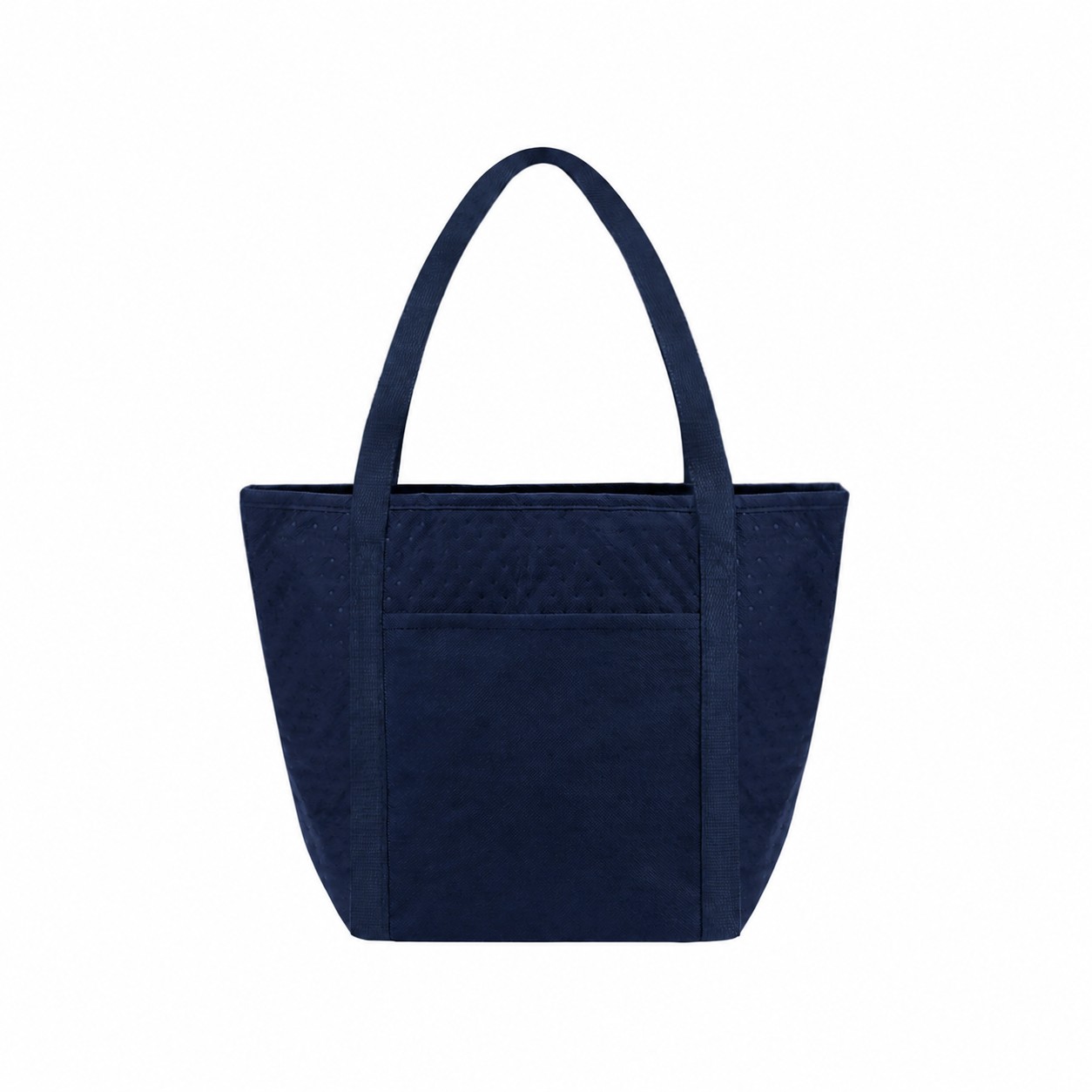 Zipper Roomy Cooler Tote — Navy Blue