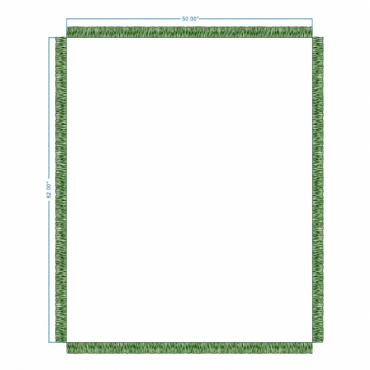 Jacquard Woven Throw Blanket — Green