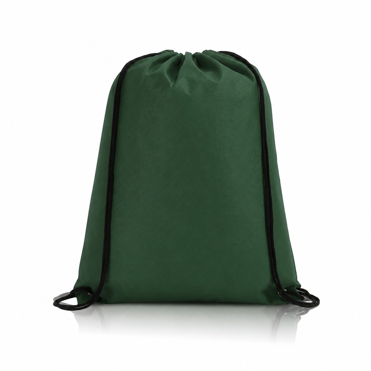 80GSM Non-Woven Drawstring Bag — Forest Green
