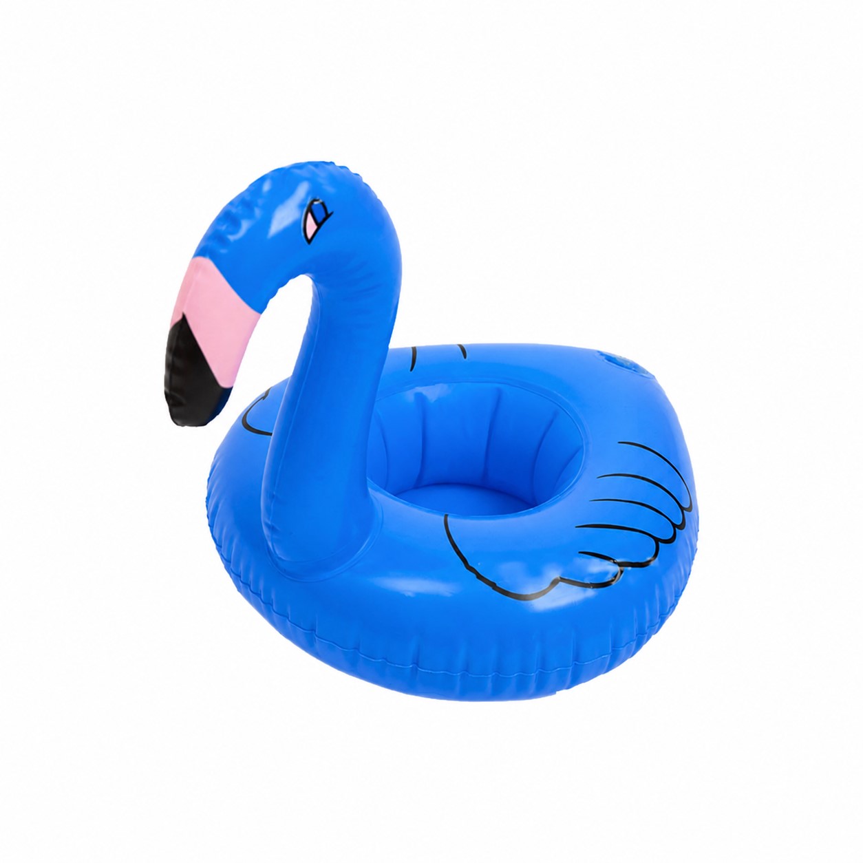 Inflatable Flamingo Drink Holder — Blue