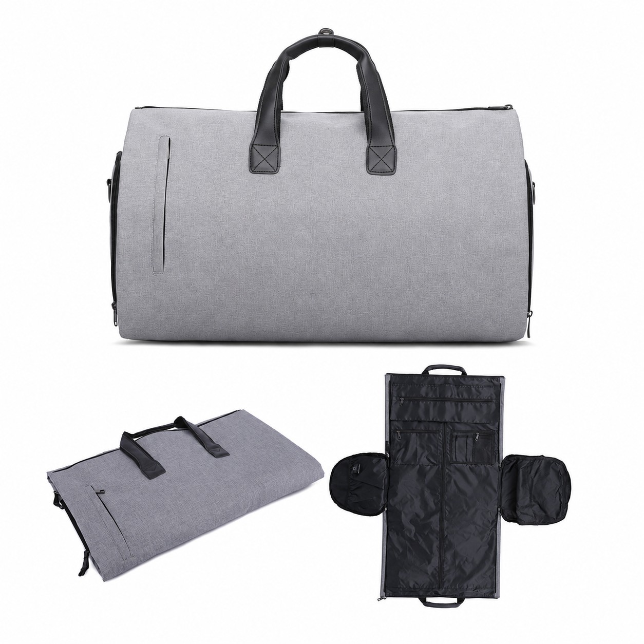 Polyester Convertible Garment Duffel Bag