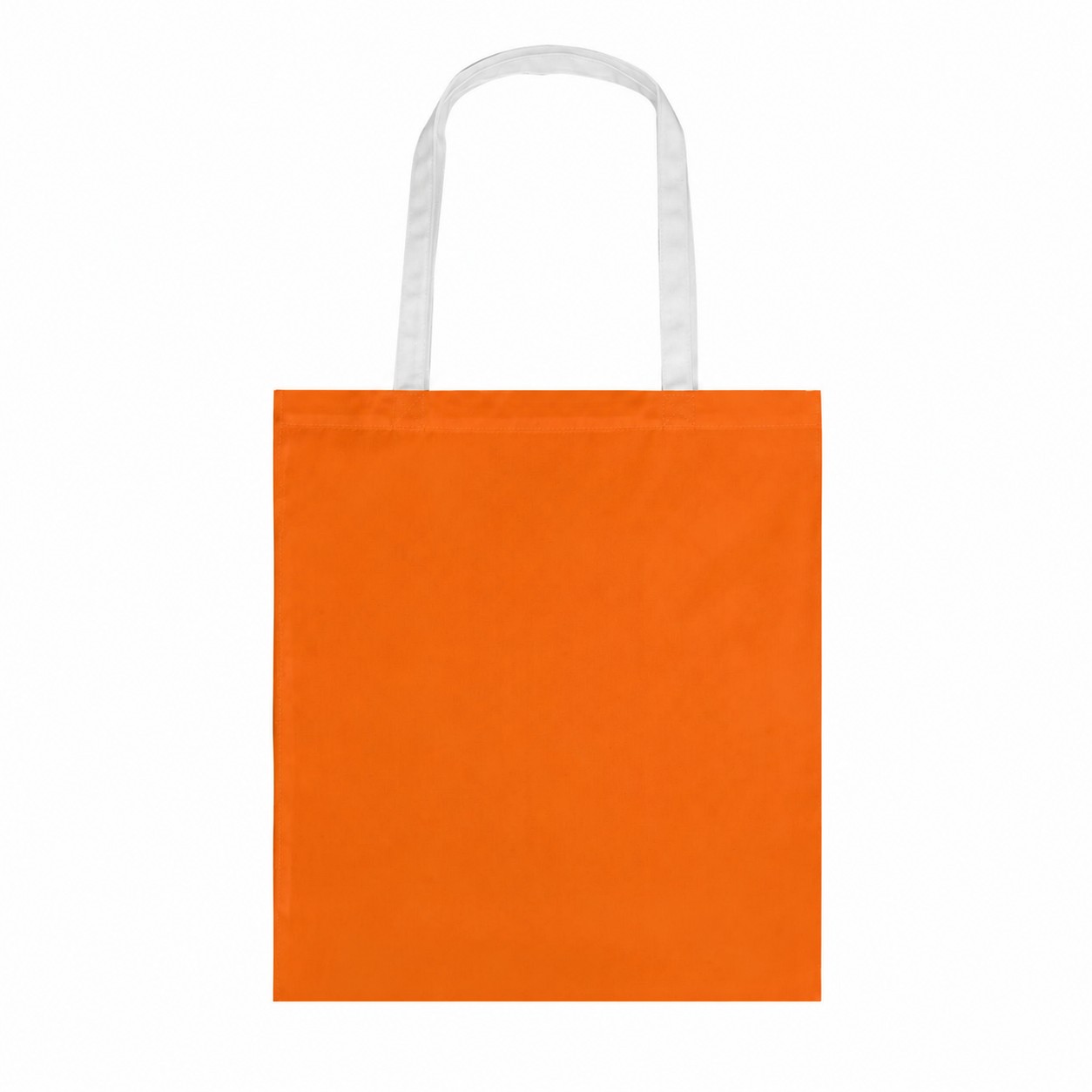 8 Oz Polyester Canvas Tote Bag — Orange