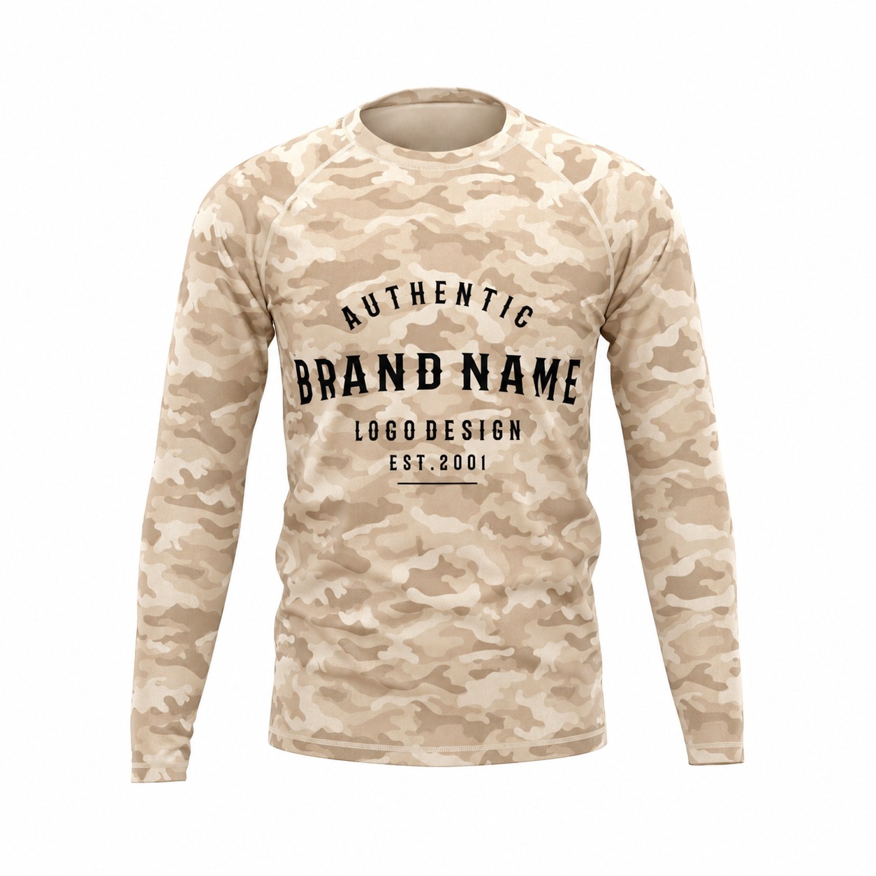 Raglan Sleeve Workout Shirt — Natural Beige