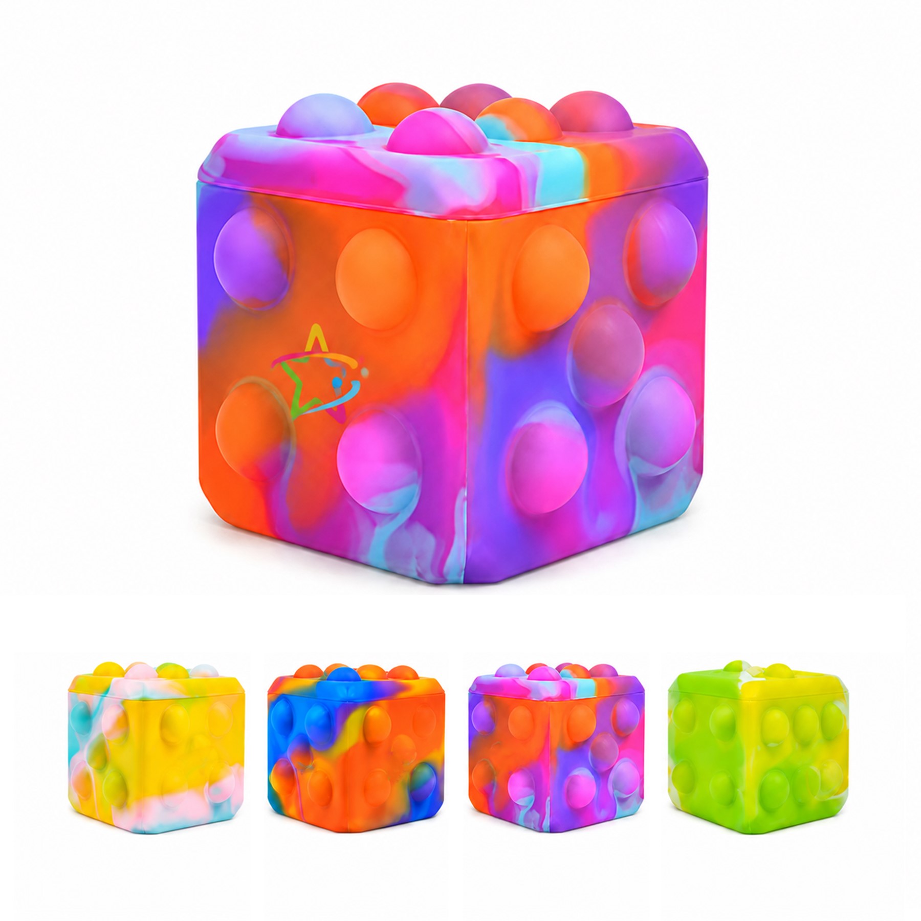 Square Bubble Silicone Stress Ball