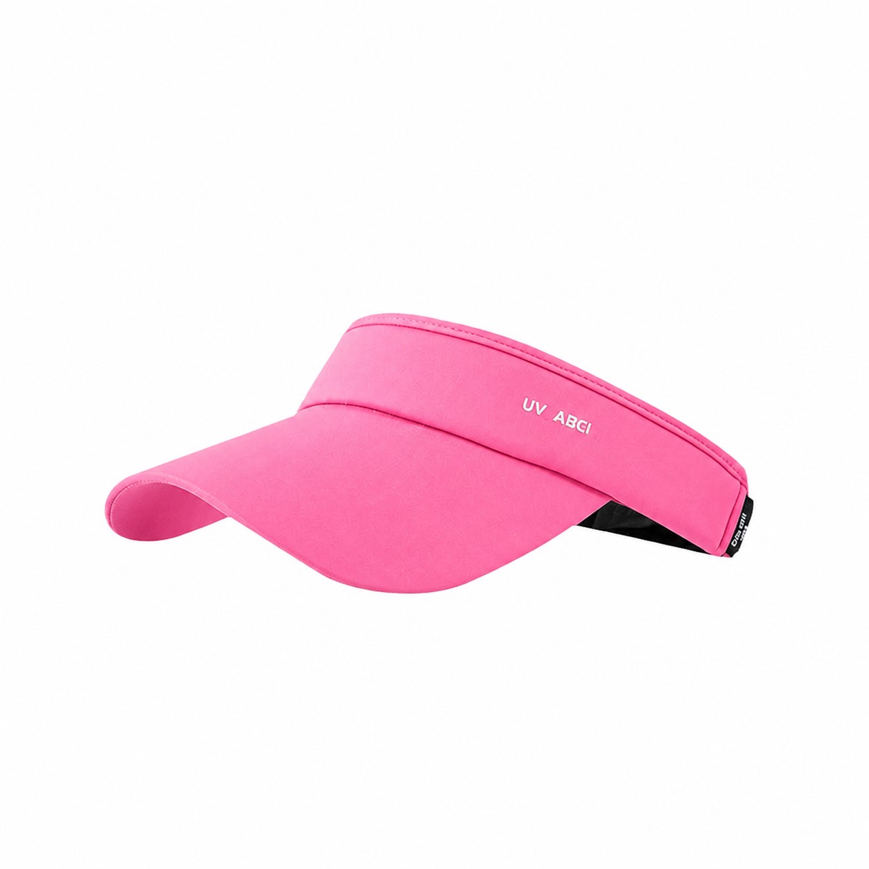 Polyester Open Crown Sun Visor — Pink