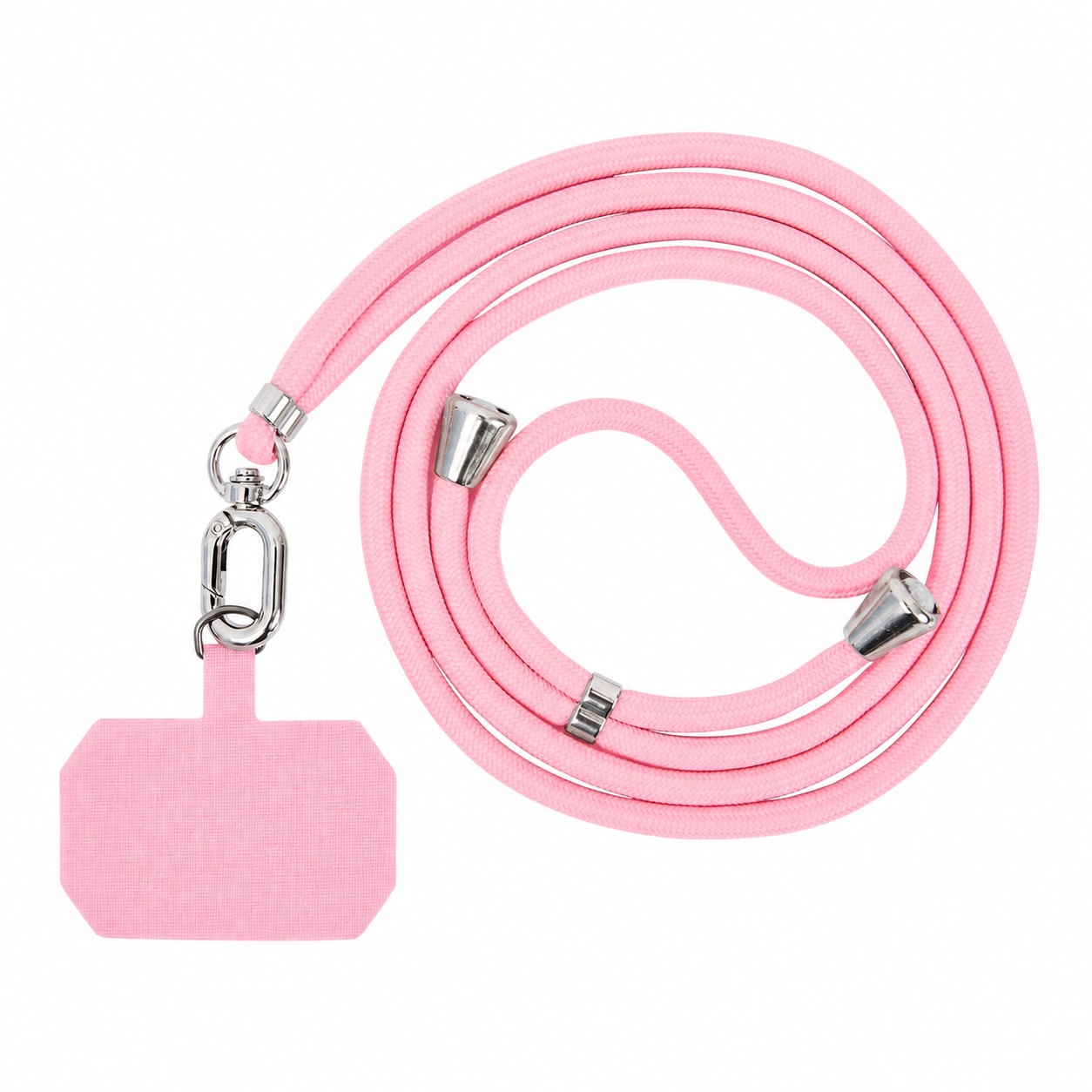 Adjustable Phone Lanyard Tether — Baby Pink
