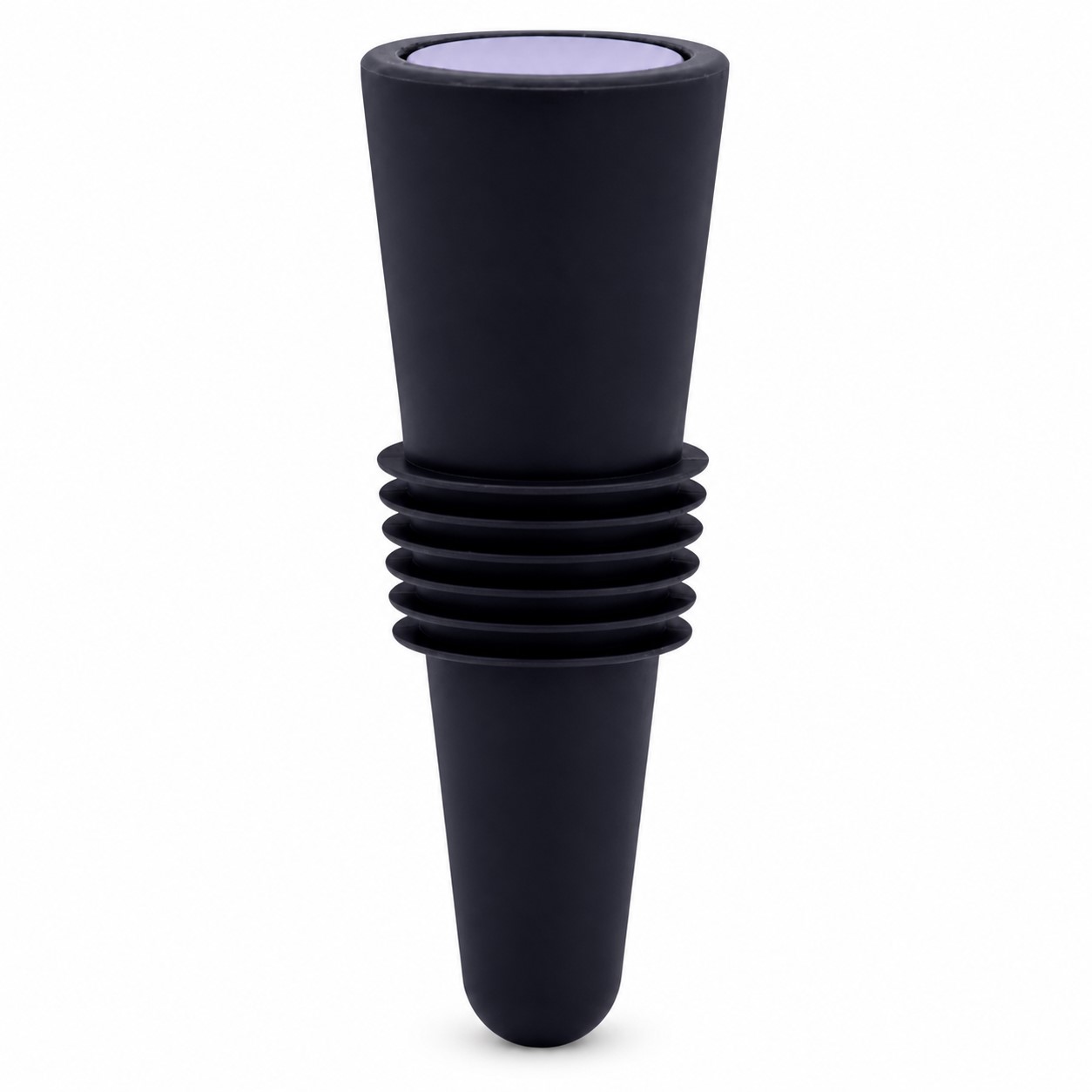 Silicone Beverage Stopper With Stainless Steel — view 2