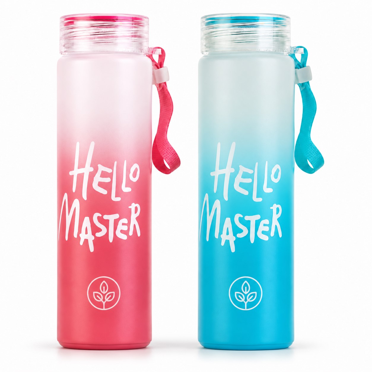 Gradient Polypropylene Drink Bottle With Wrist Strap