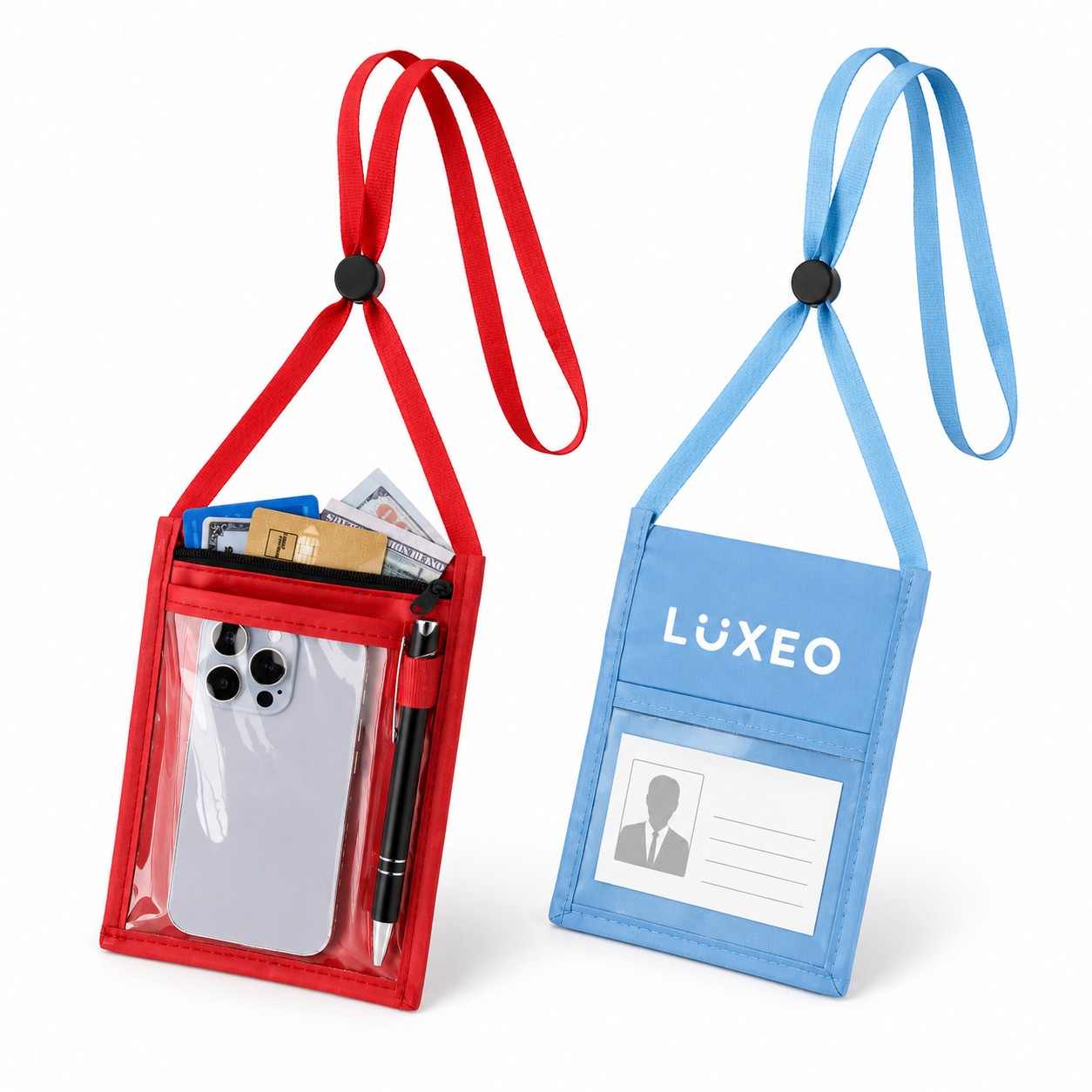 Adjustable Lanyard Badge Wallet