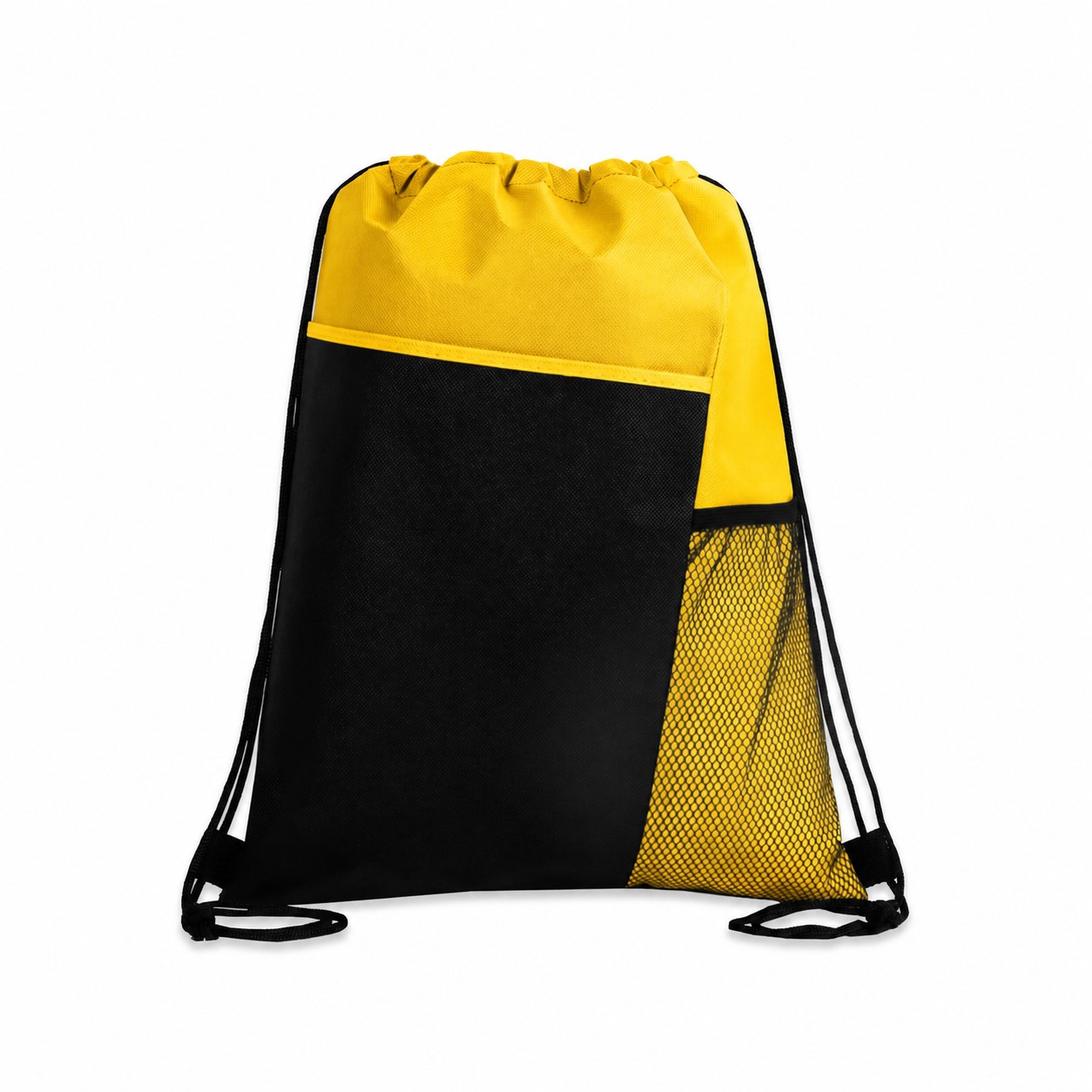 80GSM Non-Woven Drawstring Bag — Yellow