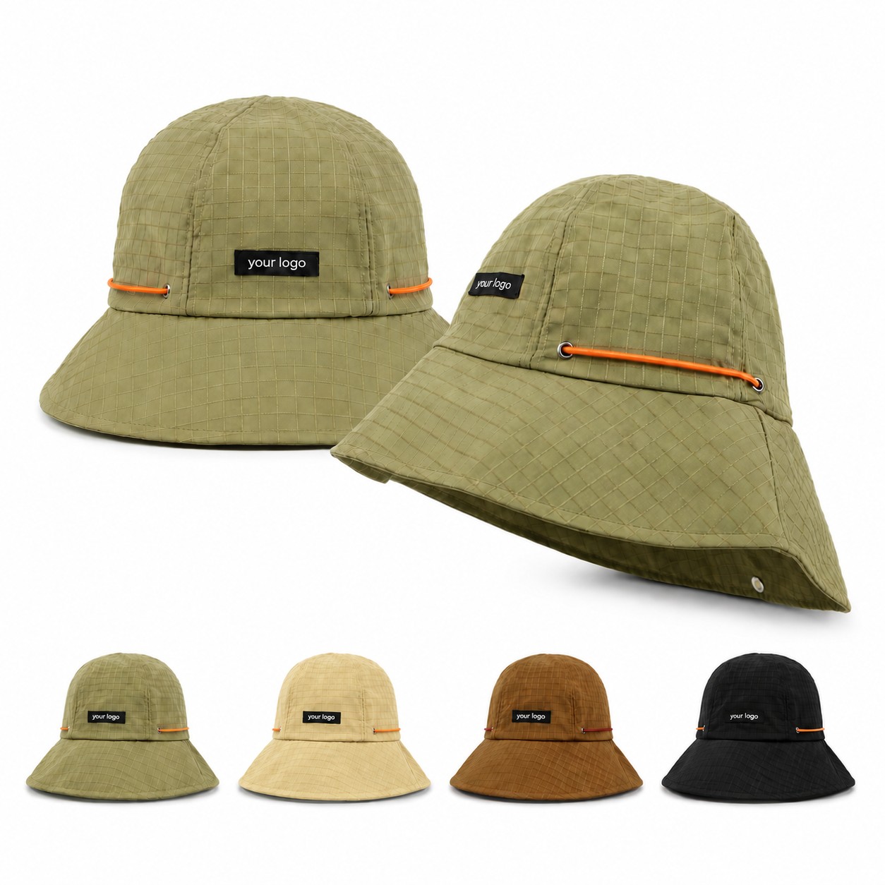 Polyester Foldable Bucket Shade Hat