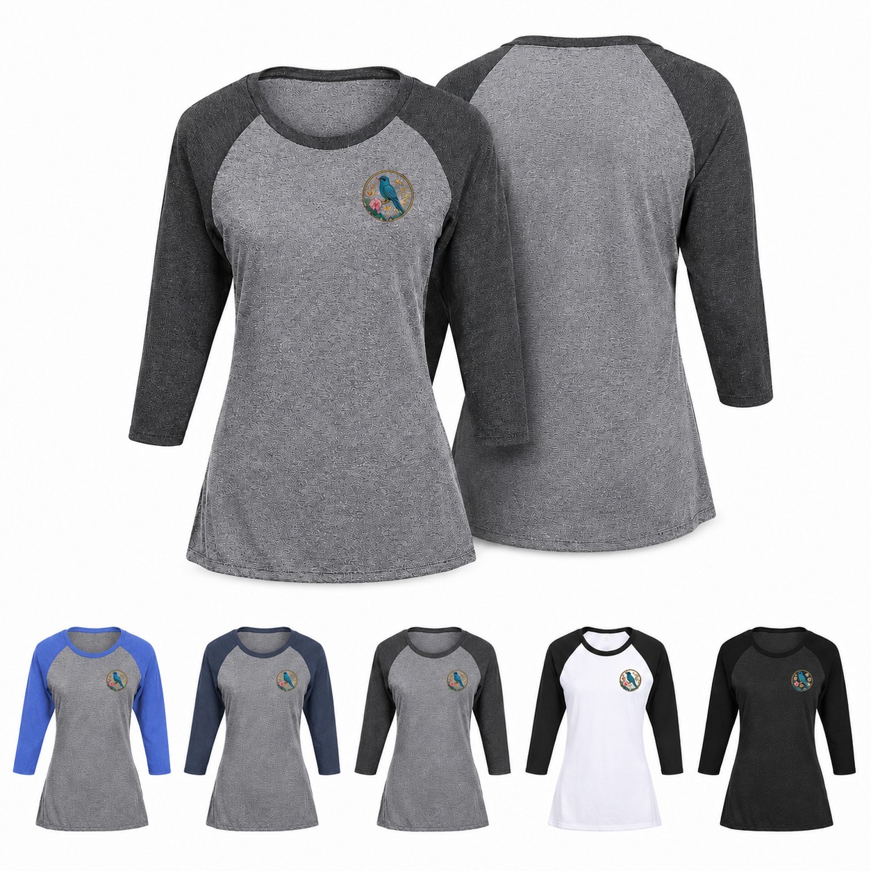 Ladies Tri Blend Raglan Baseball Tee