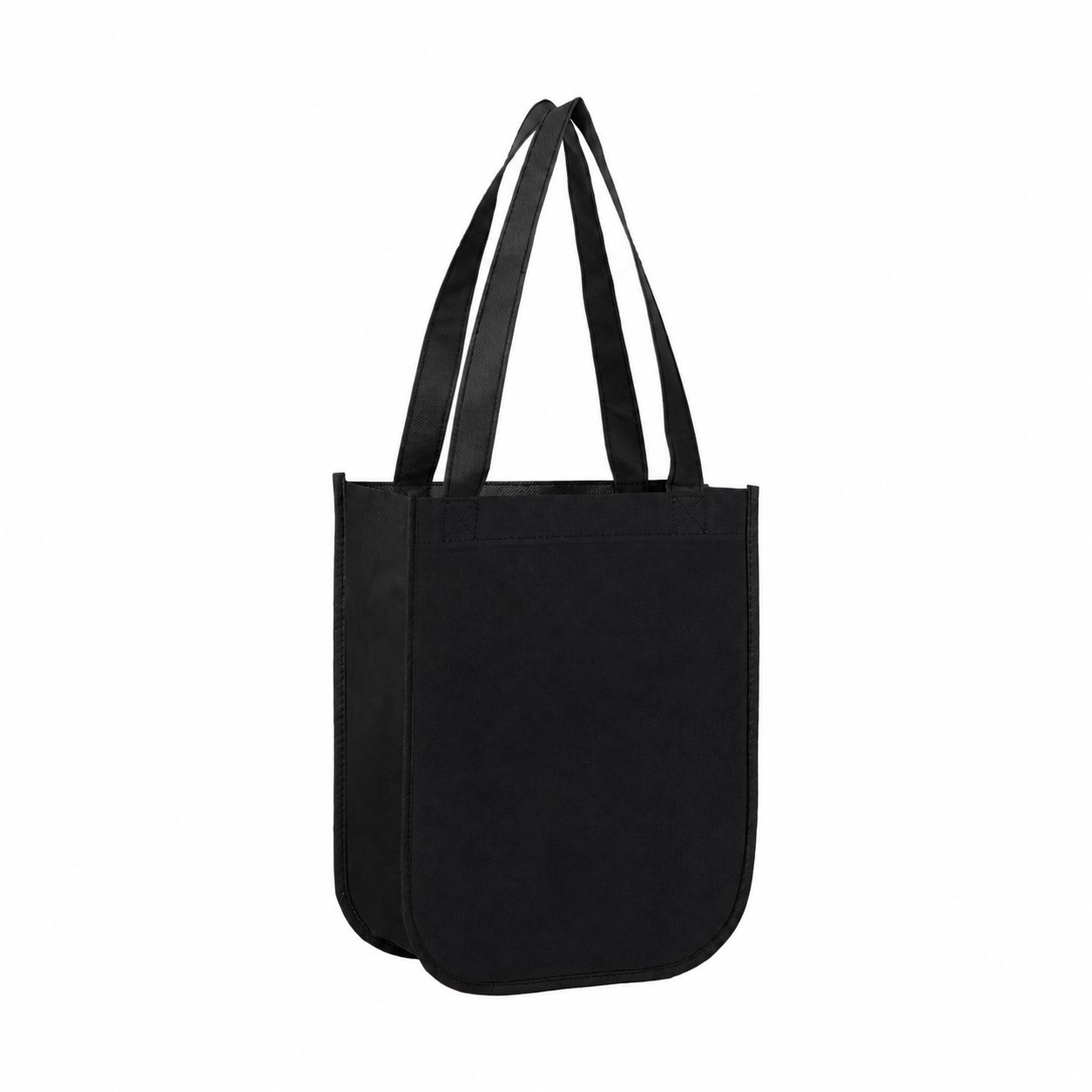 130GSM Non-Woven Carry Bag — Black