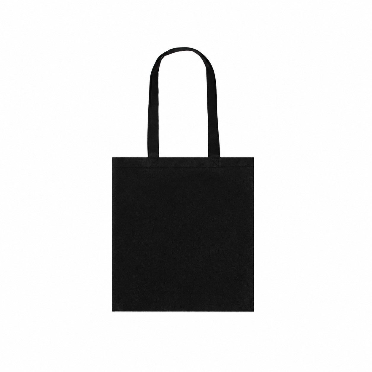 80GSM Non-Woven Reinforced Handles Tote Bag — Black