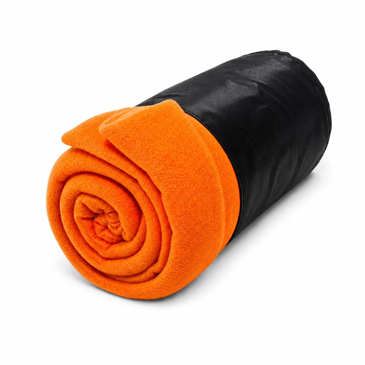 Large Fleece Throw Blanket — Orange