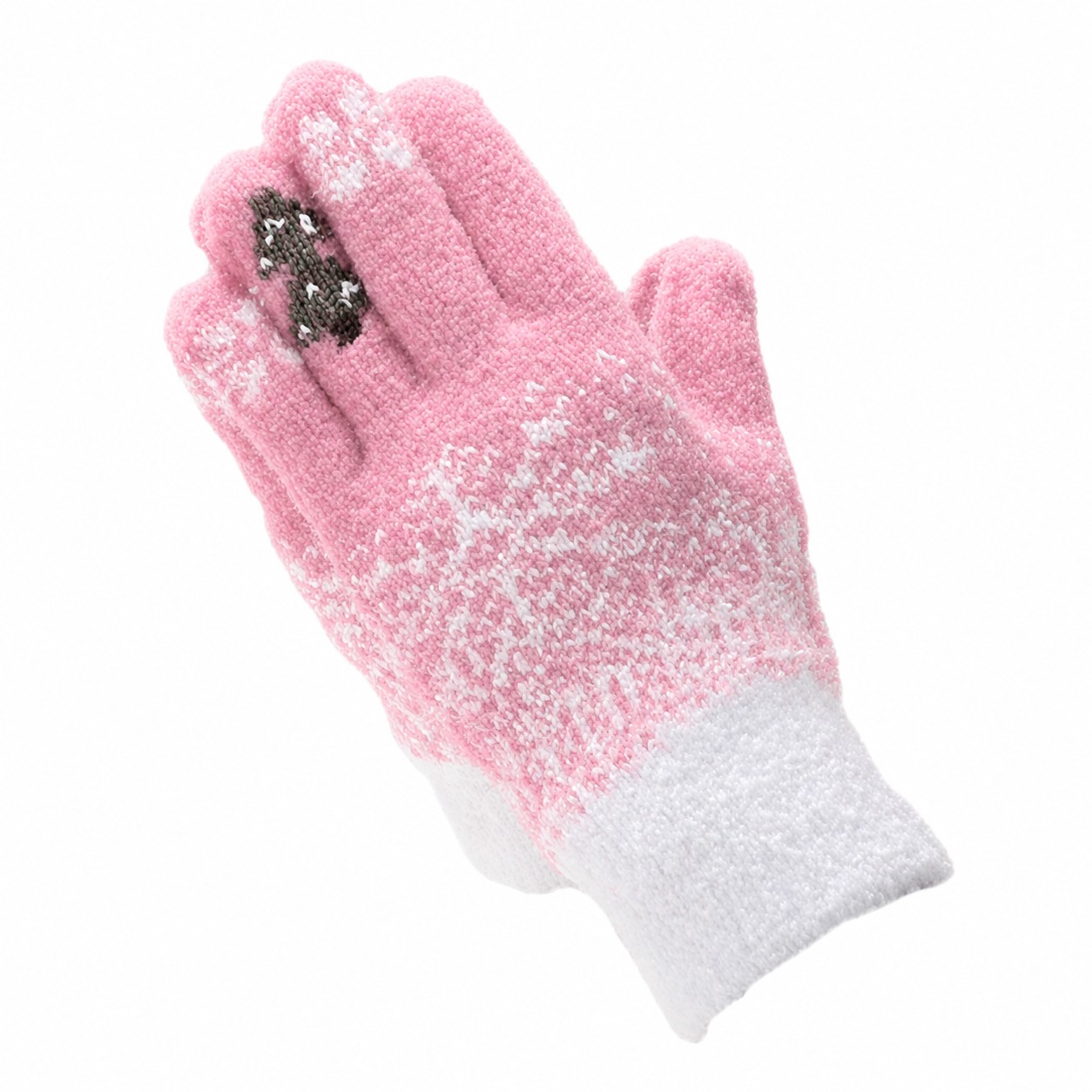 Yarn Touchscreen Winter Gloves — Pink