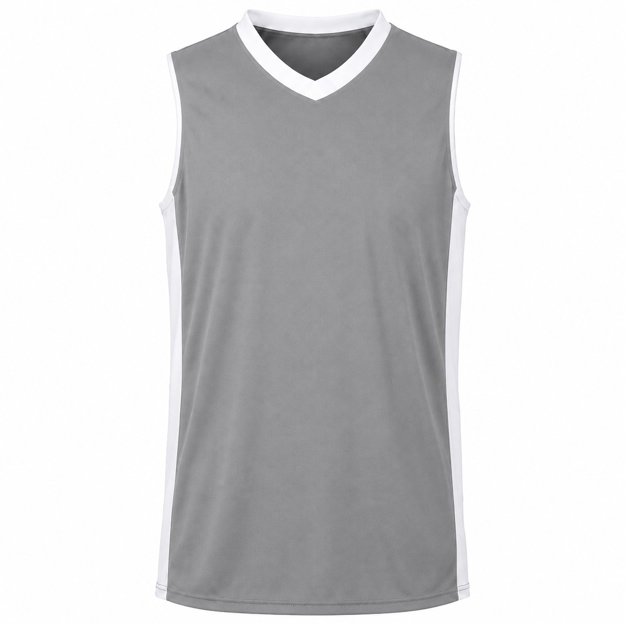 Men's Polyester Basketball Jersey — Gray