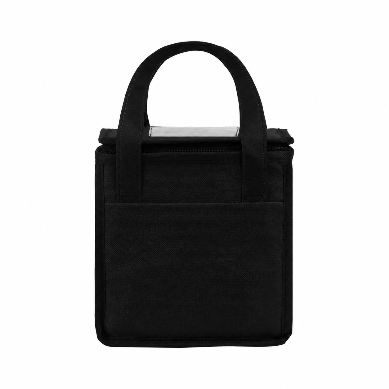 Compact Front Pocket Cooler Tote — Black