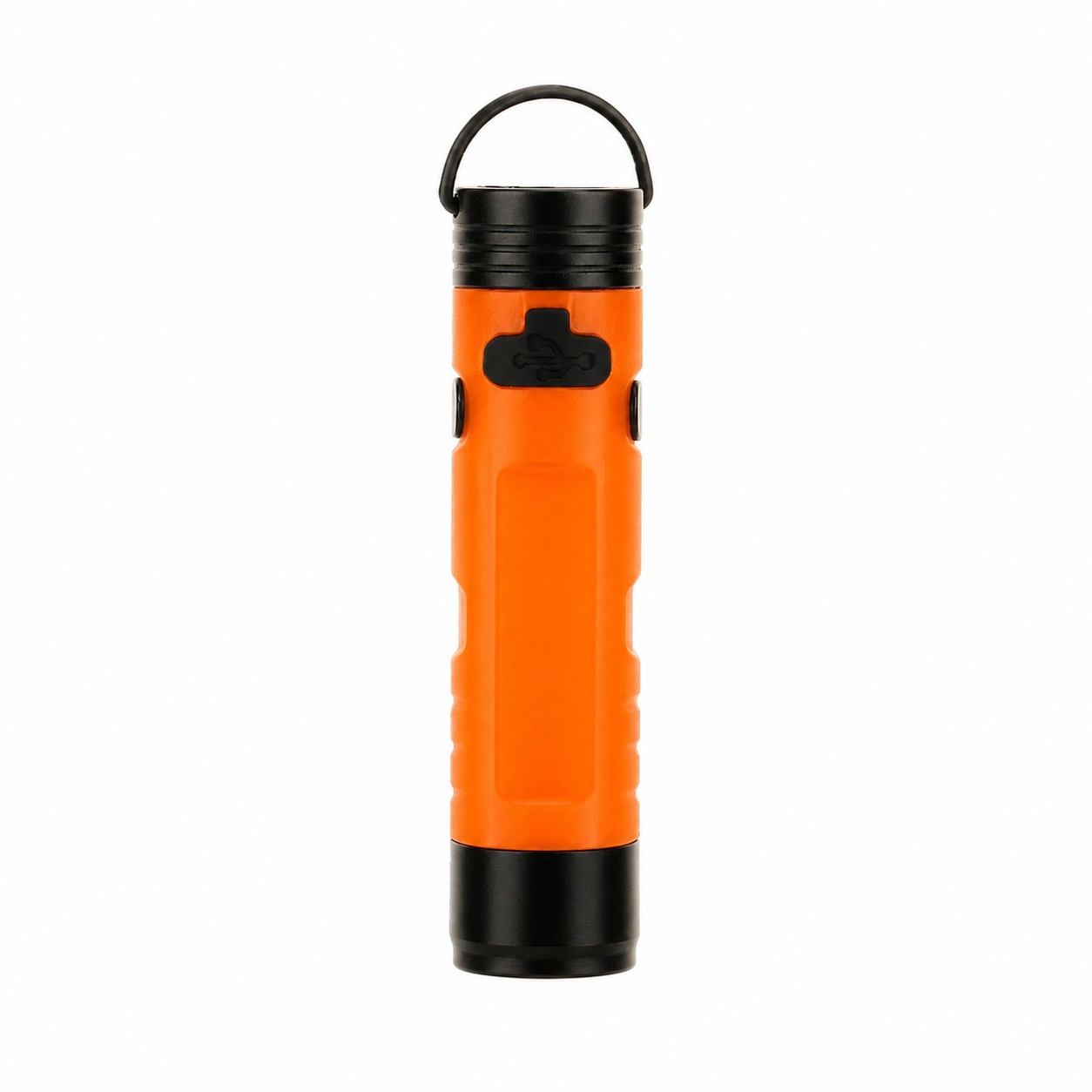 Magnetic Clip Camping Flashlight — Orange