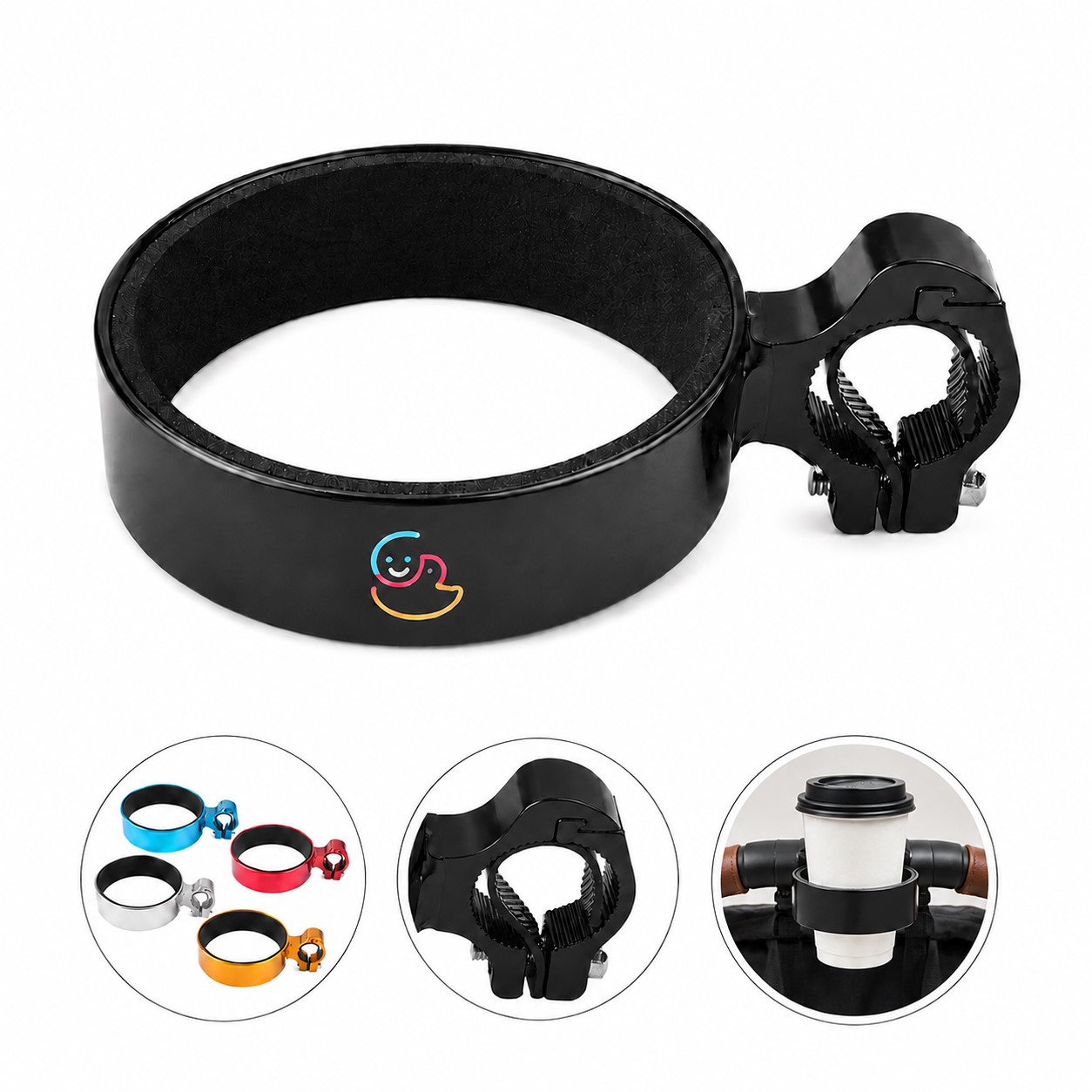 ABS Bicycle Beverage Holder With Clamp