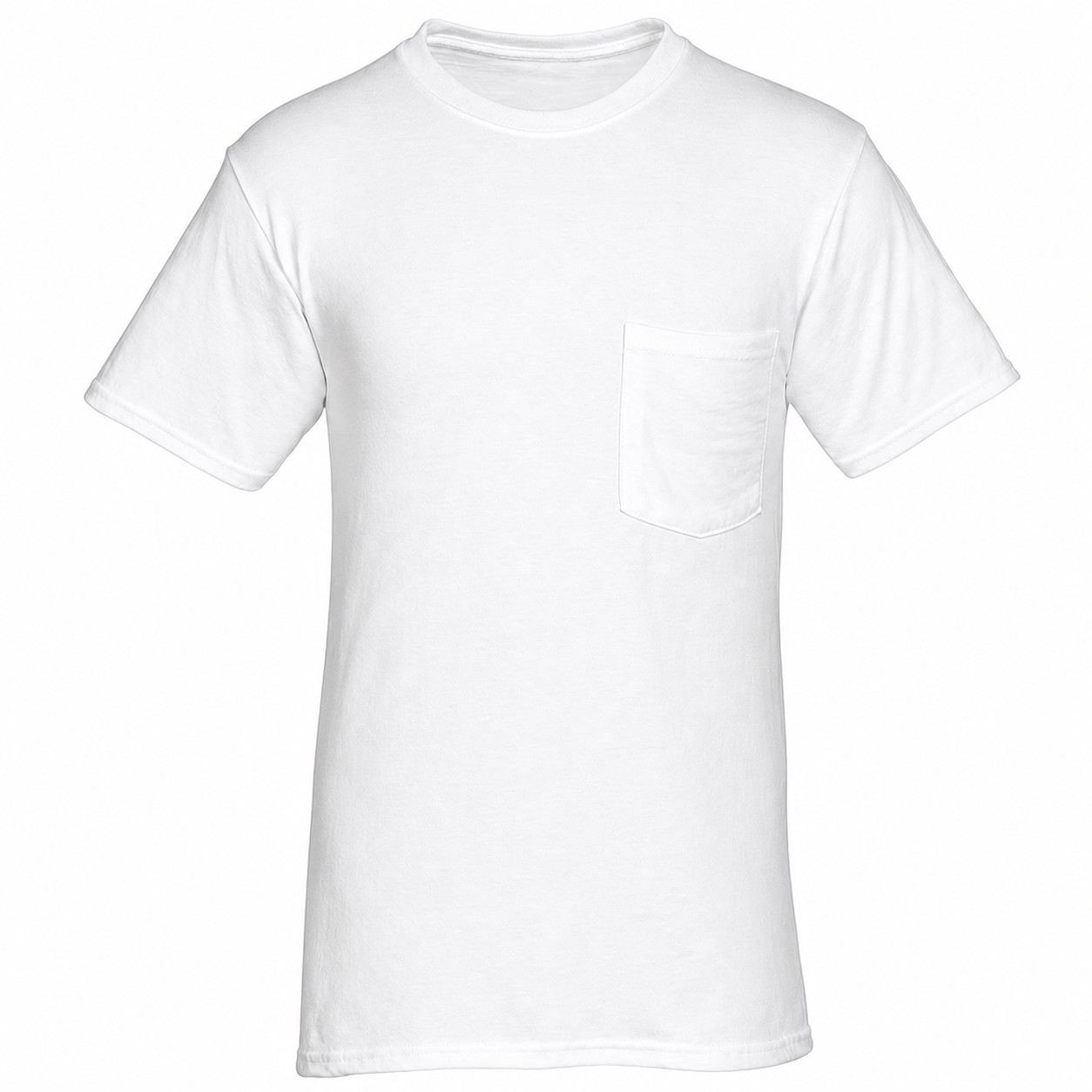 Moisture Wicking Pocket Tee — White