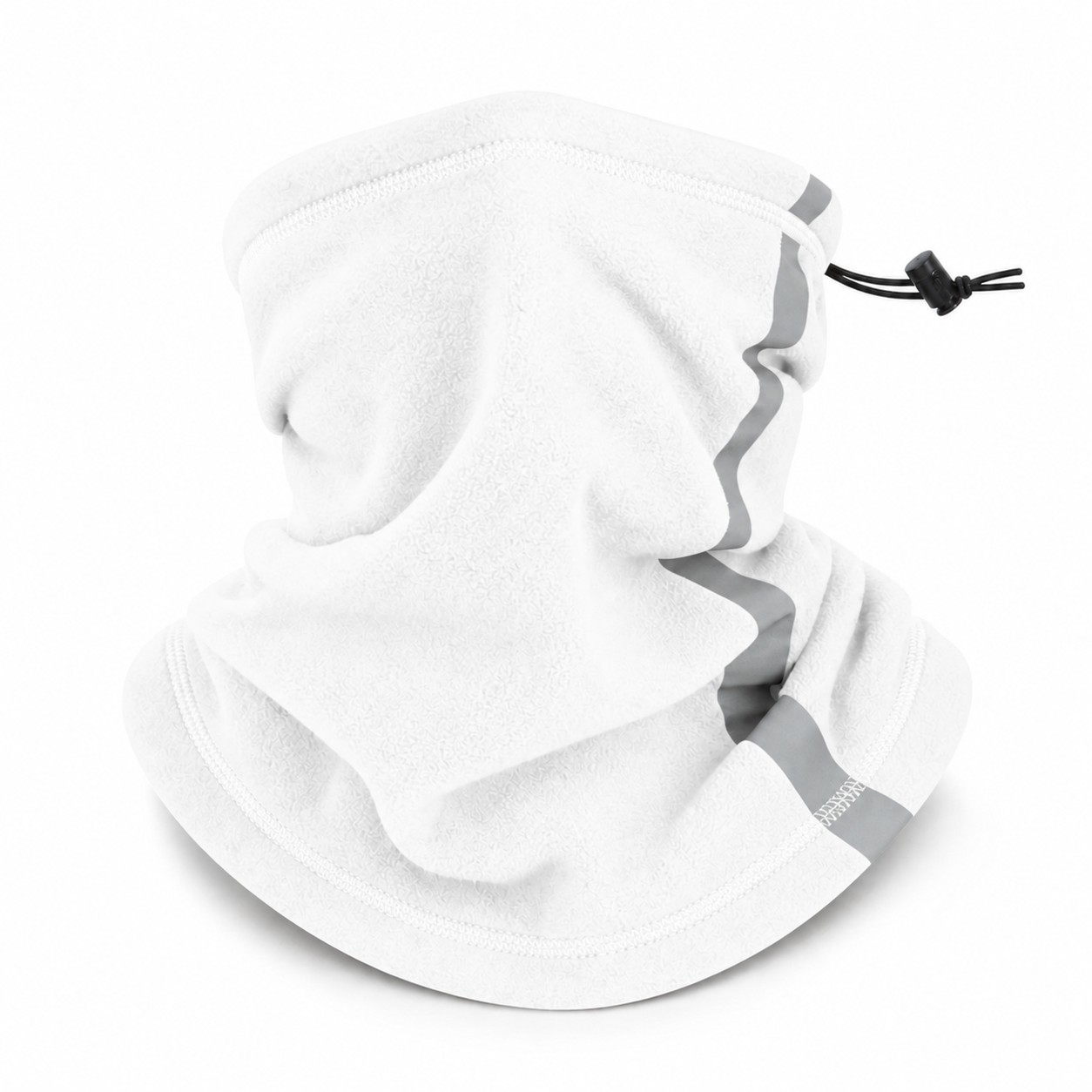 Reflective Safety Bandanna Scarf — Clear White