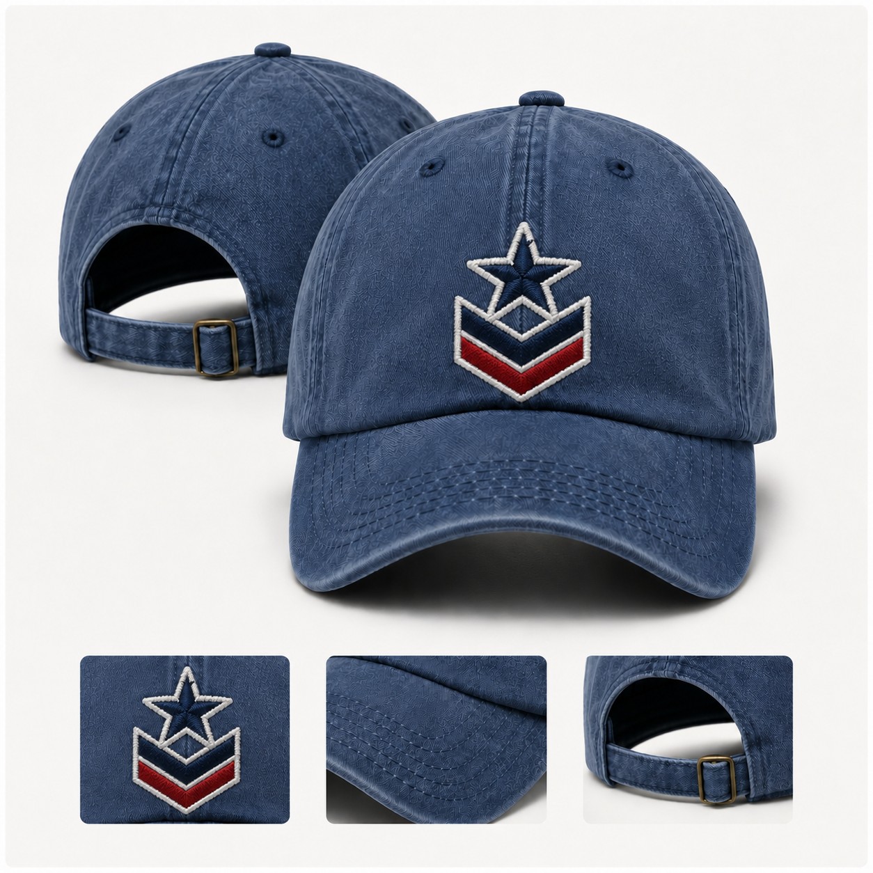 Washed Cotton Curved Brim Baseball Cap