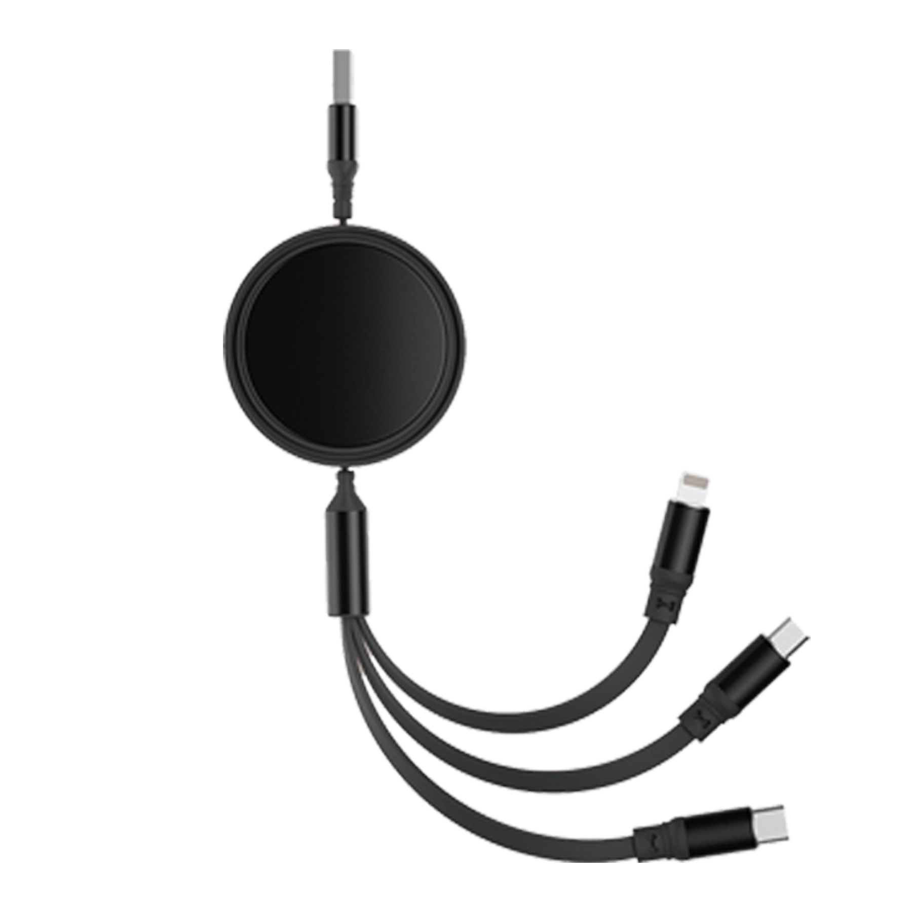 Round Retractable Multi Lead Cable — view 2