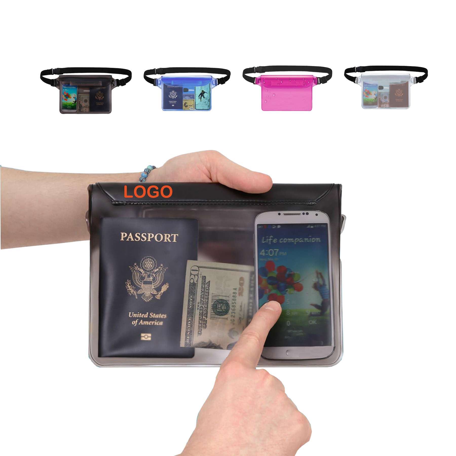Waterproof PVC Waist Phone Bag