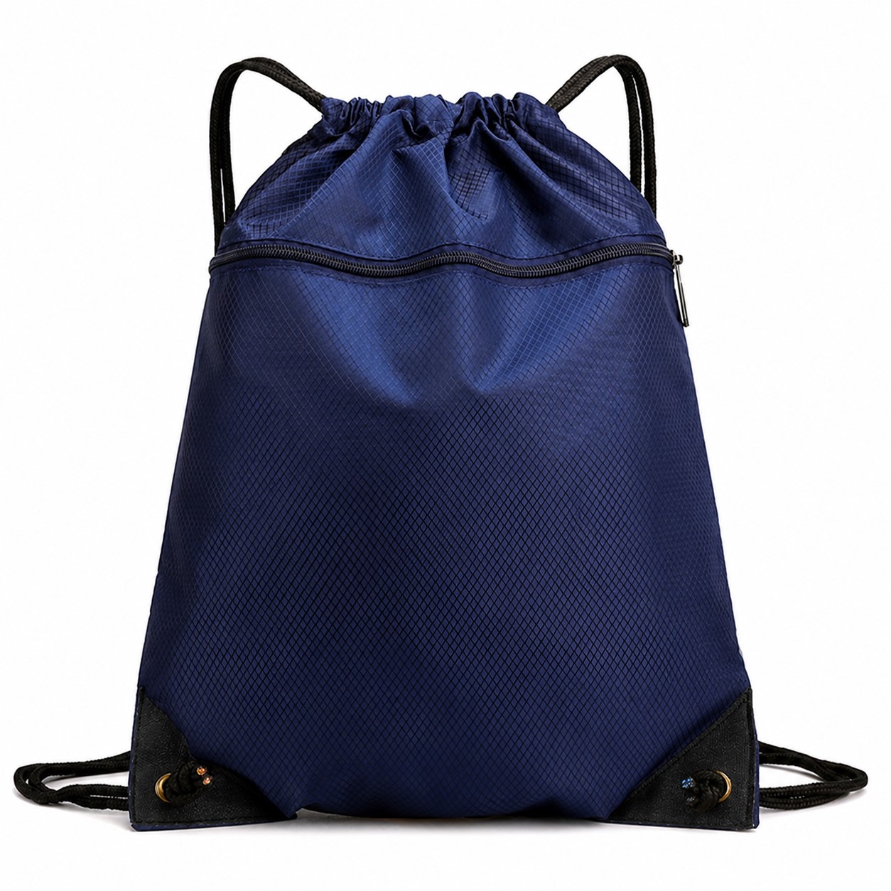Front Zip Canvas Cinch Backpack — view 2