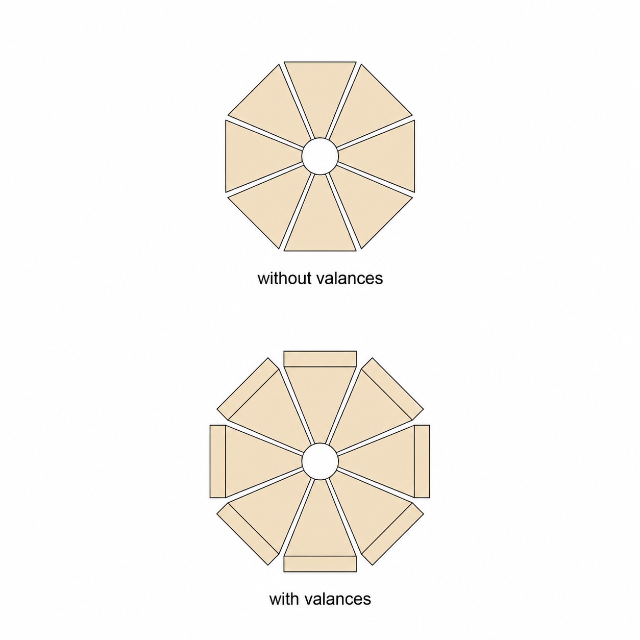 9-Foot Crank Tilt Patio Umbrella — Natural Beige