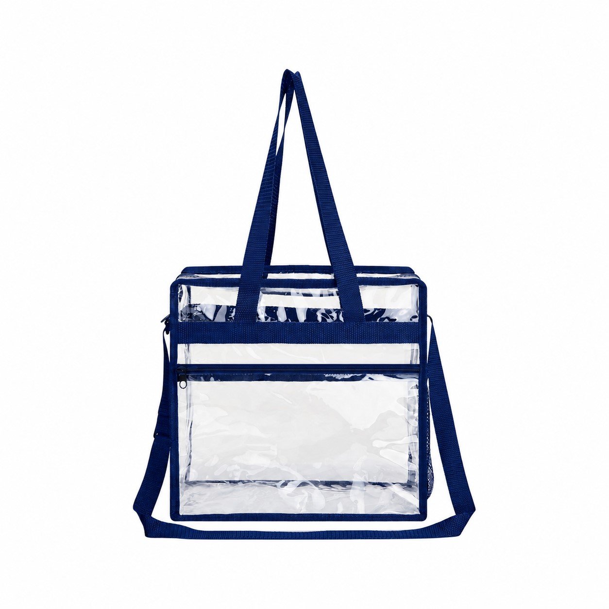 PVC 12" Tote Bag — Navy Blue