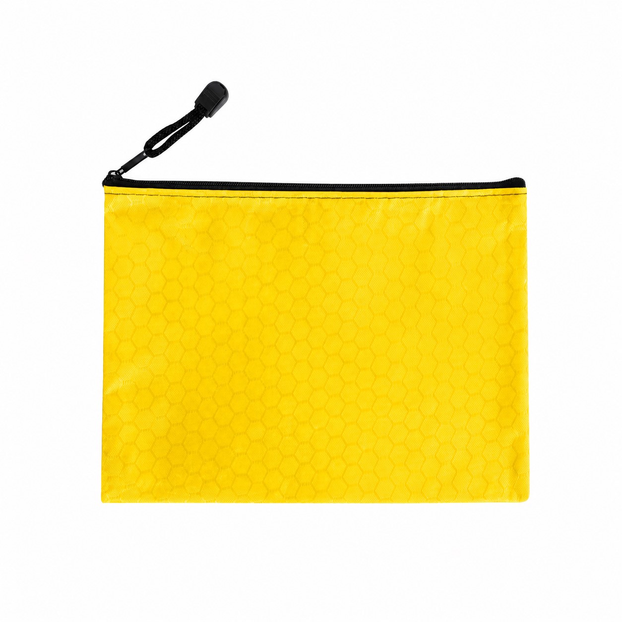 Zippered Storage Canvas Travel Pouch — Yellow