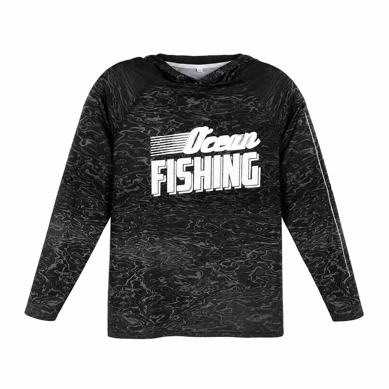 Fishing Sun Hoodie — Black