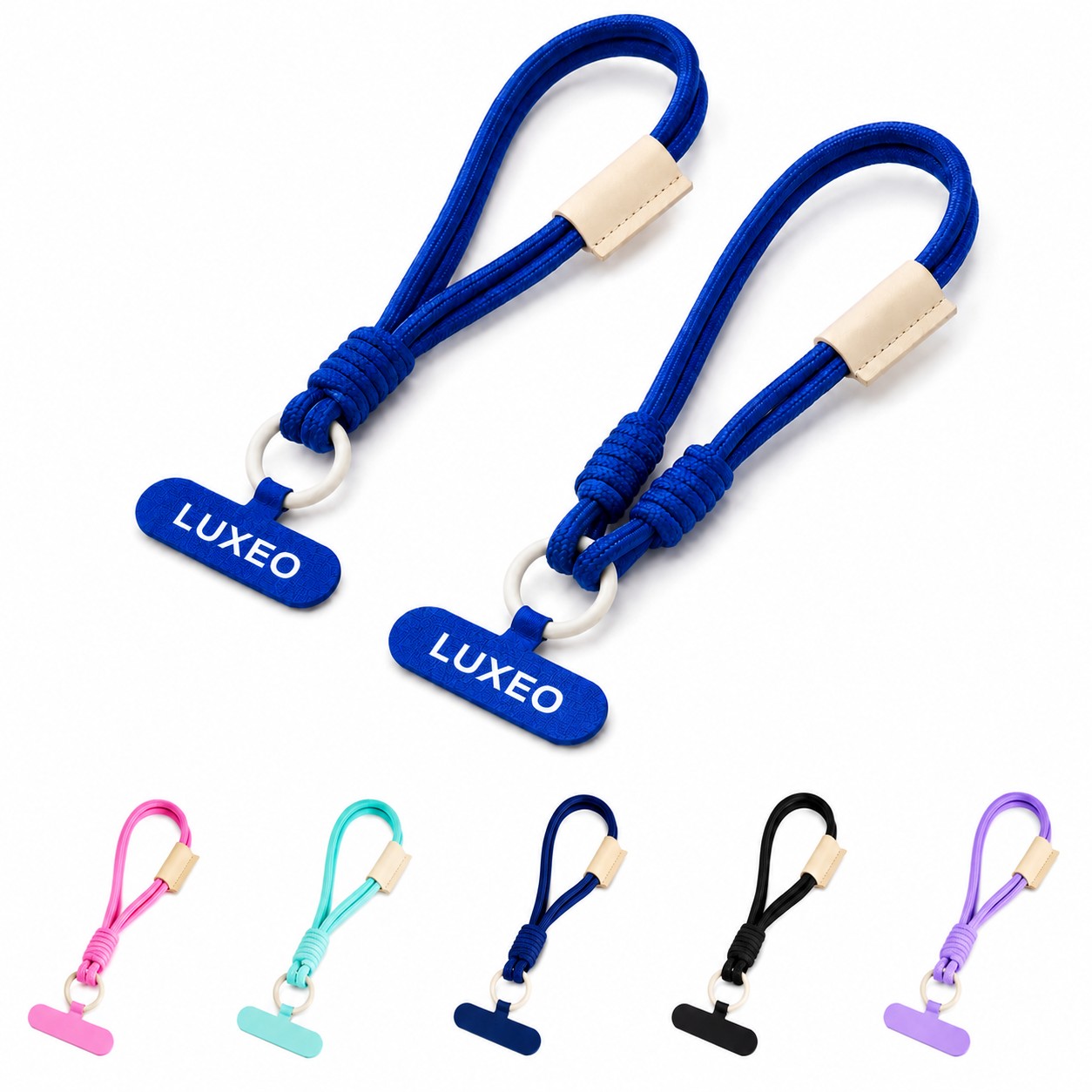 Polyester Phone Tether Patch Wrist Strap
