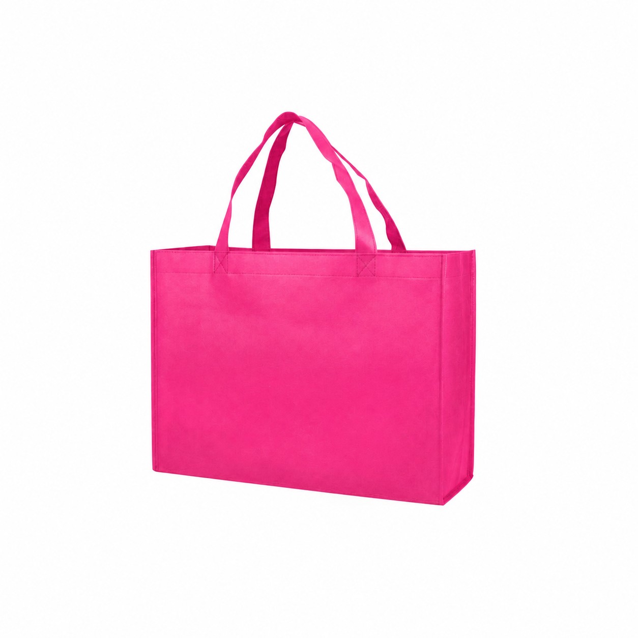 80GSM Non-Woven Shopping Tote Bag — Fuchsia Pink