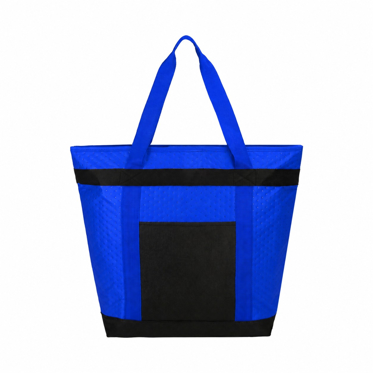 Plastic Bottom Insert Non-Woven Carry Bag — Royal Blue