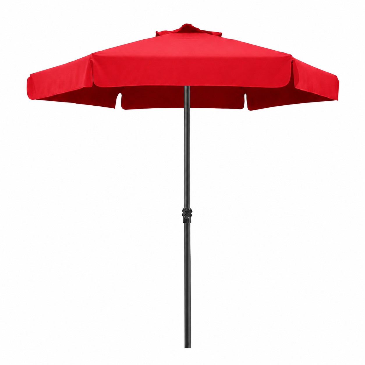 Portable Aluminum Market Umbrella — Red