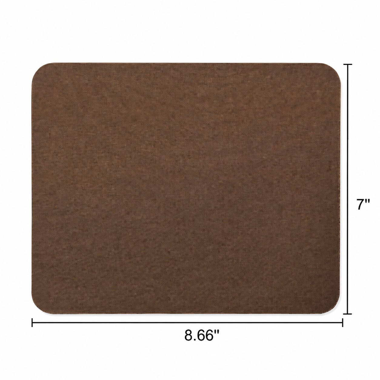 Soft Surface Fabric Mouse Pad — Brown