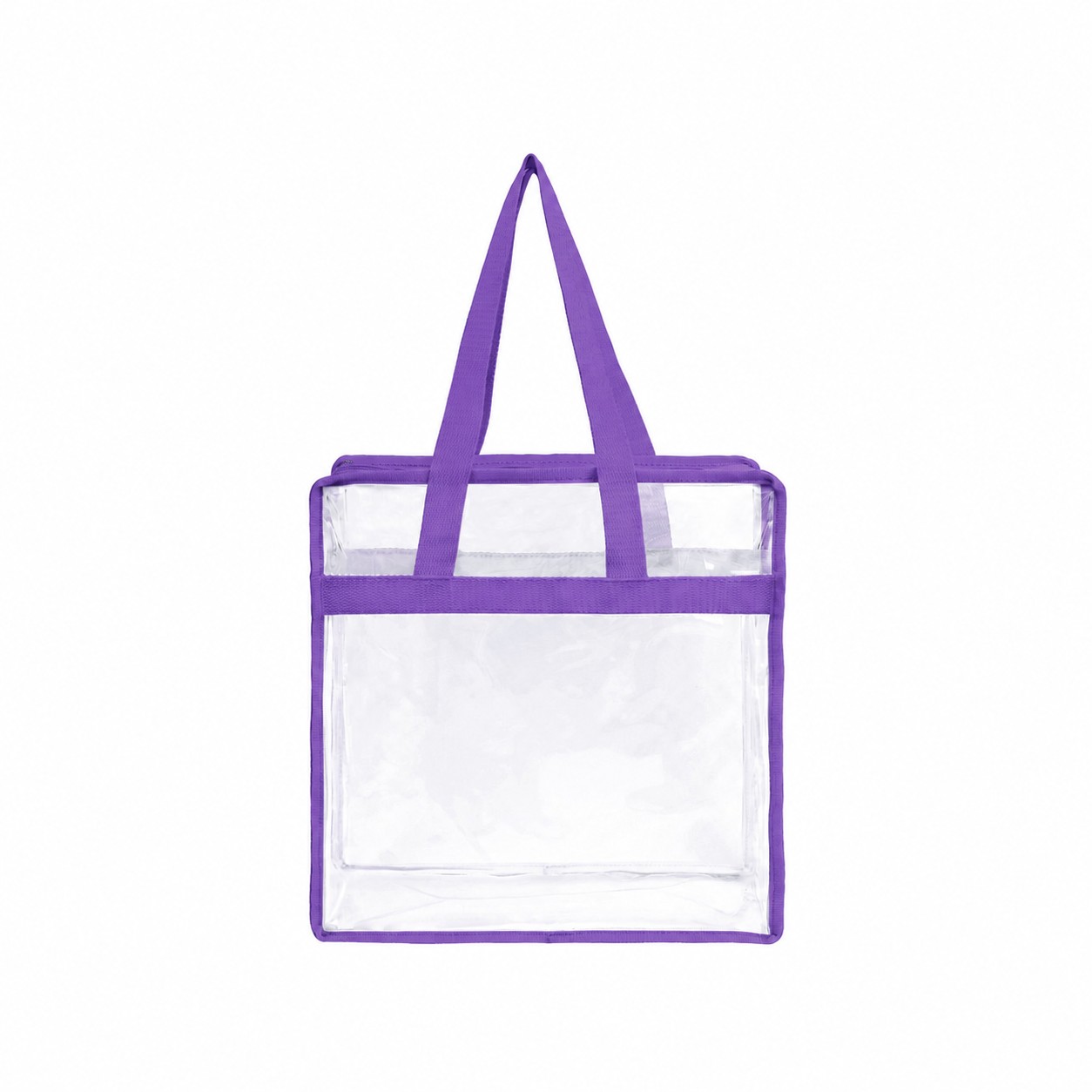 PVC And Polyester Tote Bag — Purple