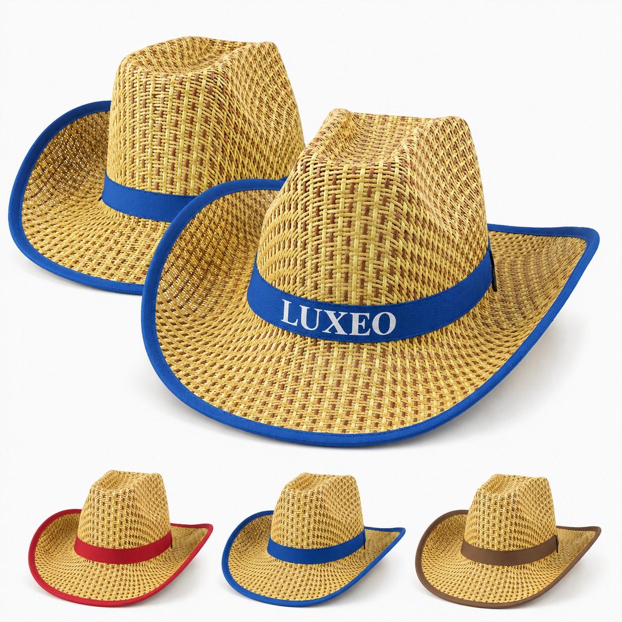 Woven Straw Cowboy Hat