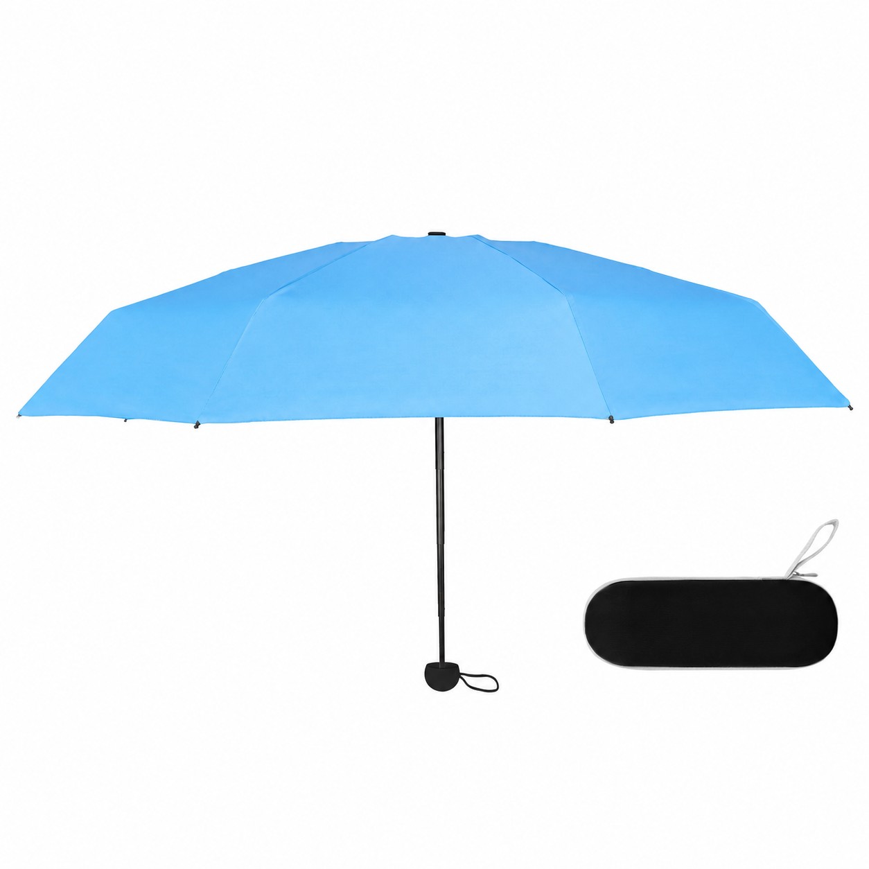 Compact Sun Rain Umbrella Set — Sky Blue