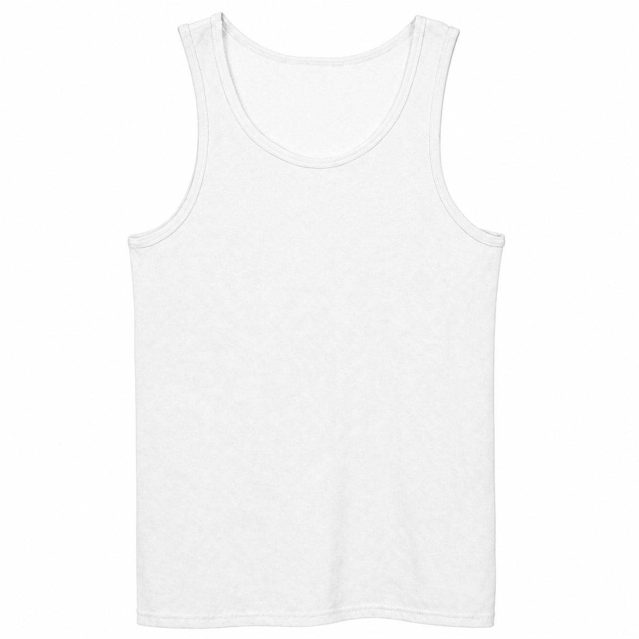 Heavy Cotton Men's Tank Top — White